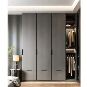 Armoire sur mesure en panneaux de mélamine MDF et contreplaqué massif, design chinois, dressing, meubles de chambre à coucher, salon - Product Image 1