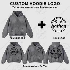 เสื้อฮู้ดดี้ลายกราฟิกใยแมงมุมคุณภาพดีเยี่ยม สไตล์สตรีทแวร์ แฟชั่นโอเวอร์ไซส์ ผ้าคอตตอนหนานุ่ม - Product Image 6