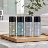 Articles de toilette jetables légers et multi-usages pour hôtel, flacon de 40 ml format voyage, shampoing PET, Airbnb, hôtel, motel, articles de toilette pour invités