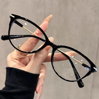 Lunettes de lecture haute définition tendance pour femmes, lunettes anti-lumière bleue, spécialisées pour les personnes d'âge moyen et les personnes âgées