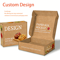 Boîtes à gâteaux, biscuits, beignets, en-cas et cadeaux en papier kraft pliables et portables avec impression de logo personnalisée en gros – Design personnalisable