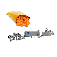 Ligne de production automatique de produits soufflés, machine extrudeuse pour la transformation des snacks au maïs