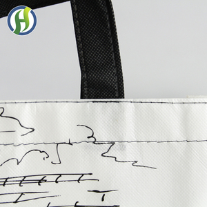 Sac de courses écologique en non-tissé laminé recyclé avec logo personnalisé - Product Image 6