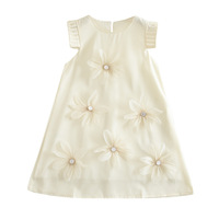 Robe à imprimé floral pour filles Style trapèze Jupe ballon Robe de princesse mignonne pour enfants Catégorie a pour vêtements pour enfants