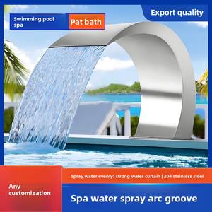 Buse à arc en acier inoxydable 304 pour <span class=keywords><strong>piscine</strong></span> et spa, équipement d'hydrothérapie avec cascade, <span class=keywords><strong>rideau</strong></span> d'eau et jets d'impact - Product Image 3