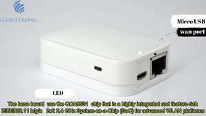 ओम ओडम qcc9531 + 9887 2.4g/5g पोर्टेबल मिनी राउटर pcba विकास बोर्ड