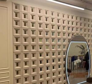 Panneau mural géométrique 3D de style traditionnel, insonorisant, en pierre PU, placage de roche, château, composant en polyuréthane, décoration murale de salle de sport - Product Image 6