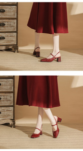 Fábrica personalizada al por mayor exquisitos tacones altos de las mujeres de <span class=keywords><strong>charol</strong></span> PU <span class=keywords><strong>zapatos</strong></span> de cuero brillante de las mujeres pequeñas - Product Image 5