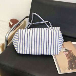 <b>Large</b>-sized Custom Cotton Daily Tote Beach Bag Pocket Personalized Grocery Shopper Bags Recyclable Letter for Advertising - Product Image 6