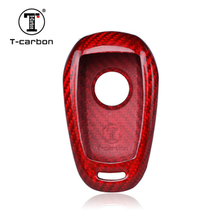 Étui à clés de voiture en fibre de carbone T-carbon Fit <span class=keywords><strong>Romeo</strong></span> Key Cover Auto Interior Accessories Key Case Pièce décorée Ventes d'usine - Product Image 3