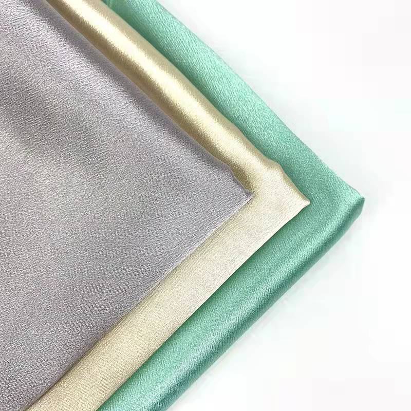 100 Polyester Crystal Satin Fabric 165gsm