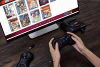 8BitDo M30 pengontrol Game Gamepad nirkabel 2.4G, untuk Sega Genesis dan Sega Mega Drive kompatibel dengan Gamepad perangkat keras asli