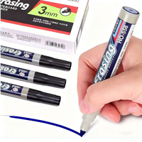 Marqueur effaçable à sec Free Horse, best-seller, écriture fluide, encre noire/bleue/rouge, durable, imperméable, 3 mm, 14,2 cm