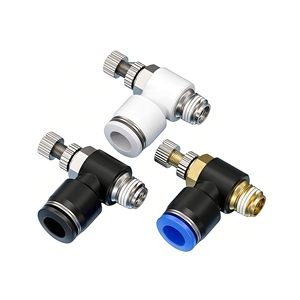 Raccord de tube en plastique SL <span class=keywords><strong>à</strong></span> insertion rapide, connecteur <span class=keywords><strong>pneumatique</strong></span> rapide avec corps en laiton et filetages BSP/BSPT/NPT, adapté <span class=keywords><strong>à</strong></span> l'automatisation. - Product Image 5