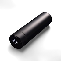 Gobelet étanche sous vide en acier inoxydable personnalisé contrôle de la température bouteille d'eau intelligente avec couvercle à LED fiole thermique étanche
