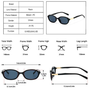 Logo Custom 2026 Retro Unisex Colorful <b>Leopard</b> <b>Print</b> Light Weight UV400 Full Rim Small Frame Oval <b>Sunglasses</b> - Product Image 6