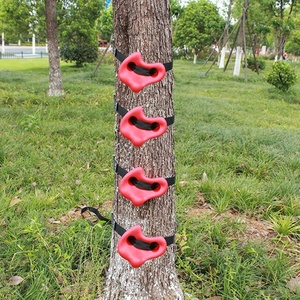 Ninja Obstacle Course Tree Climbing Tool Rock Climber Tree Stand Climbing Holds for Kids Adults Load Cap Ratchet Tie Down Straps