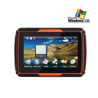 Navigateur GPS radio tactile LCD 3D étanche certifié ROHS de 4,3 pouces avec carte mondiale pour moto, compatible carte SD 8 Go, garantie 1 an