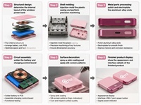 Batterie externe magnétique sans fil personnalisable avec logo, 5000 mAh, options colorées, charge rapide 15W, affichage LED, idéale pour les cadeaux d'entreprise