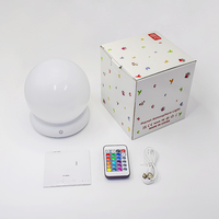 Lampe de nuit Galaxy Aurora RGB à changement de couleur avec batterie intégrée pour jeu salon chambre à coucher tactile Smart Ball Moon Lamp