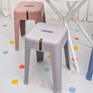 Hengfeng <b>Plastic</b> <b>Stool</b> 290x290x470mm Durable Restaurant Chair Modern Minimalist Design - Product Image 2