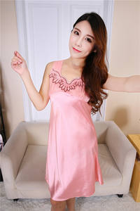 <span class=keywords><strong>Camicia</strong></span> <span class=keywords><strong>da</strong></span> <span class=keywords><strong>Notte</strong></span> Estiva Personalizzata in Seta e Raso per Donne, Senza Maniche, Sexy, Vestito Corto <span class=keywords><strong>da</strong></span> <span class=keywords><strong>Notte</strong></span>, Comoda Chemise - Product Image 4