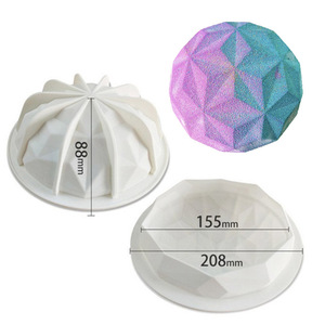 Geometric Polygonal Silicone Mousse Cake <b>Mold</b> 155mm 208mm DIY Baking Tool - Product Image 1