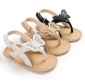 Sandales plates pour bébés filles, style princesse givrée, pour l'extérieur - Product Image 1