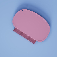 Set de table rond en silicone durable avec pochette récupératrice de restes, antidérapant pour cuisine, restaurants et voyages (Sauge)