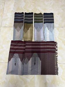 Delantal de lujo para hombre yemení, chal árabe acrílico largo, algodón transpirable con longitud cuadrada para uso diario de otoño e invierno - Product Image 4