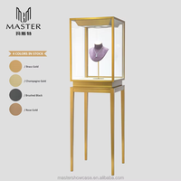 Vitrine à bijoux MASTER professionnelle, anti-poussière, antivol, étanche, 45*45*172cm, taille personnalisée, vitrine d'exposition en verre