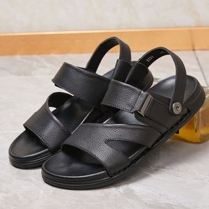 Sandales pour hommes en cuir de vachette souple cousues à la main, respirantes et confortables - Nouvelle collection été 2025, vente en gros de sandales et de pantoufles pour hommes - Product Image 6