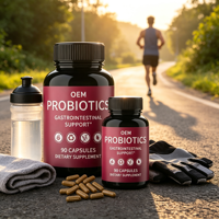 Usine OEM vend des suppléments probiotiques, des suppléments d'enzymes digestives probiotiques, des capsules probiotiques adaptées aux adultes