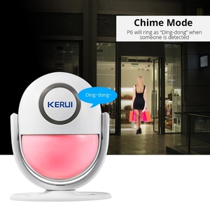 KERUI 125dB 家庭用ガレージセキュリティアラームシステム 盗難防止スマートモーション検知器 PIR ドア/窓センサー ワイヤレス盗難警報器 - Product Image 4