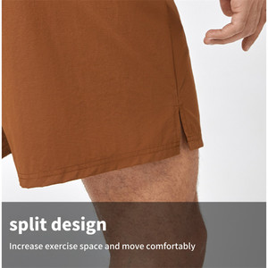 Shorts de <span class=keywords><strong>sport</strong></span> décontractés pour hommes, taille haute, respirants, séchage rapide, avec logo personnalisé, pour la course et le <span class=keywords><strong>sport</strong></span> athlétique - Product Image 5