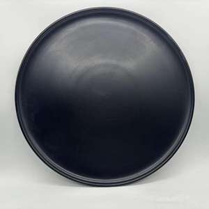 Assiettes de buffet en ardoise personnalisées pour hôtel, vaisselle en porcelaine, 8 à 10 pouces, rondes, noir mat, assiettes à dîner en céramique, assiettes à steak pour restaurant - Product Image 3