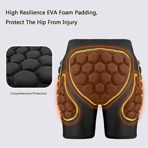 Pantalones Cortos Deportivos de Protección para Cadera y Muslos para Hombres y Mujeres, con Acolchado para Snowboard, Skateboarding, Fútbol y Deportes de Impacto - Product Image 3