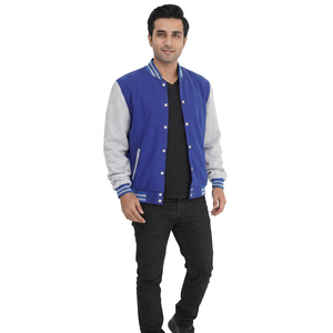 Autumn Vintage High Street <b>Men's</b> <b>Baseball</b> Letterman Varsity <b>Jackets</b> Winter FINER THREADS Breathable Stand Collar Front - Product Image 1