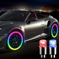 Luces LED para Neumáticos de Coche, Tapas de Válvula de Neumático de Bicicleta, Iluminación para Ruedas de Motocicleta, Lámparas Intermitentes Coloridas, Accesorios para Bicicleta de Montaña