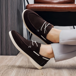 Scarpe Casual da <span class=keywords><strong>Uomo</strong></span> Dreamy Stark in PU con Lacci, di Marca di Moda di Alta Gamma, Traspiranti, Stile Tods, per la Guida - Product Image 2