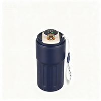 Nouvelle mode 316 tasse de voyage isolée en acier inoxydable couvercle d'affichage de la température bouteille de flacon à vide avec source de lumière LED