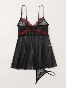 <span class=keywords><strong>Nuisette</strong></span> vintage <span class=keywords><strong>nuisette</strong></span> chemise lingerie de nuit pyjamas sexy pour hommes sexi slip transparent noir déshabillé <span class=keywords><strong>nuisette</strong></span> pour femmes col en V robe lingerie - Product Image 4