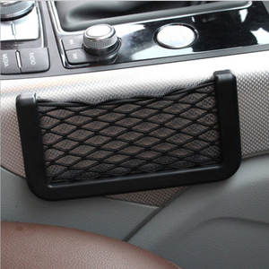 Bolsa de red de bolsillo para teléfono móvil de coche, colección de almacenamiento, colgador de pared de inodoro para habitación de casa, bolsa universal para todos los modelos de coche - Product Image 4