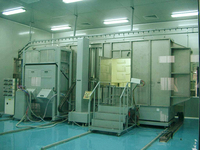 Machine de revêtement de poudre électrostatique pour un changement rapide de couleur lavage séchage automatique poudre et four à polymérisation