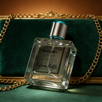 Flacon de parfum carré unique en verre de luxe 30ml 50ml 100ml pour parfum