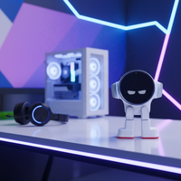 Robot Inteligente con IA Rux Blanco de Gran Venta con Estación de Carga, Robot Compañero Optimist, Juguete de Plástico para Niños de 5 a 7 Años