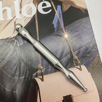 Stylo de réflexologie faciale en acier inoxydable, outil de massage des points de pression pour les soins de la peau et la relaxation