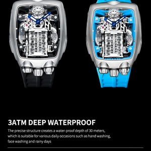 Montres pour hommes, marque haut de gamme, montre automatique, mouvement 16 cylindres squelette, montre mécanique pour hommes, mouvement japonais NH05A - Product Image 3