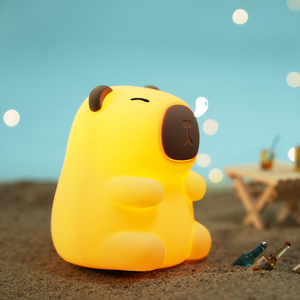 Capybara Night Light Linda lámpara de noche Silicona <span class=keywords><strong>Touch</strong></span> Lights Decor Portable Recargable Cute Animal Night Light <span class=keywords><strong>Lamp</strong></span> para niños - Product Image 5