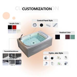 Baignoire Spa Balnéo Moderne en Acrylique pour 2 Personnes, Grande, Intérieure, <span class=keywords><strong>avec</strong></span> Débordement, Fonction Massage Américaine, Idéale pour Hôtels - Product Image 6